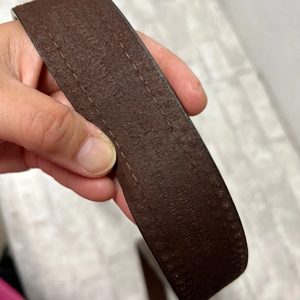 Original Penguin brown casual belt sz 40/100 large